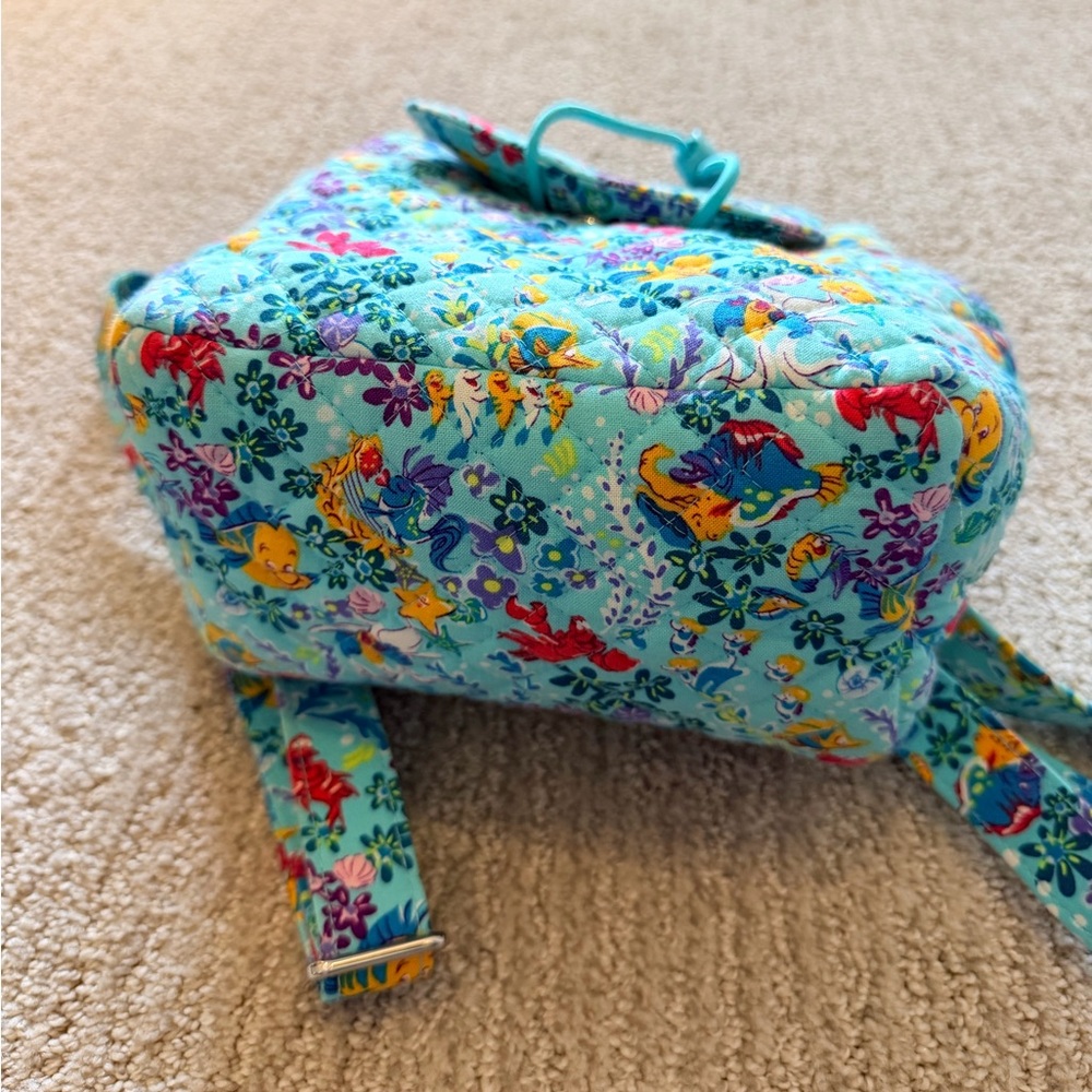 Vera Bradley x Disney The Little Mermaid Ariel Floral Small Backpack - Picture 3 of 4